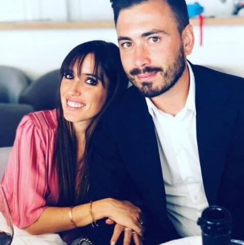 Davide Ancelotti with his wife, Ana Galocha.